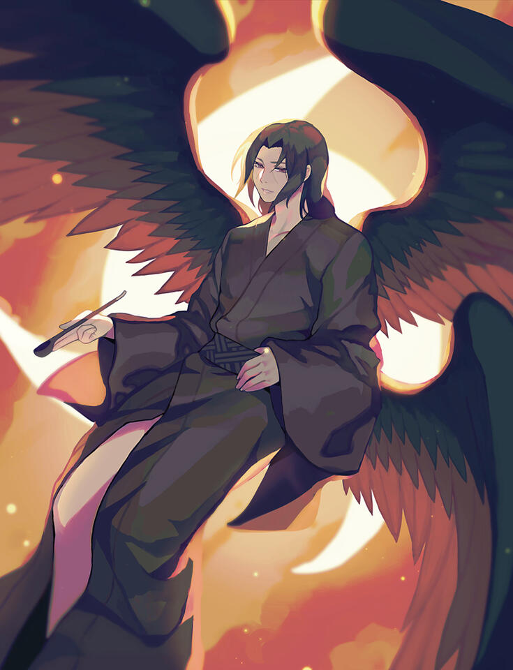 Yatagarasu Itachi from Naruto Mythology Zine 2022